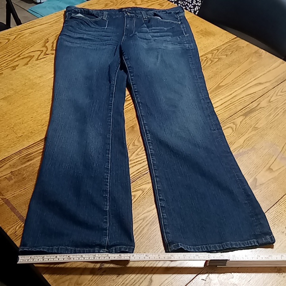 SEVEN7 Jeans Womens 12 BLUE BOOTCUT BOOT Denim Preowned - Picture 1 of 8